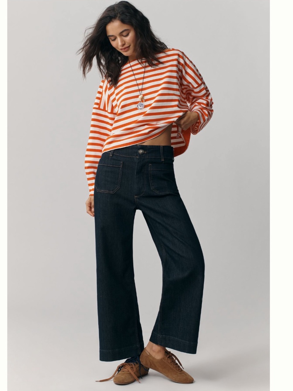 Anthropologie Maeve Jeans Colette in Dark Wash Blue